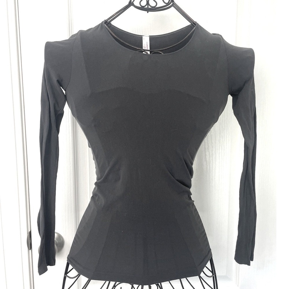 Commando Grey Long Sleeve Top Shirt Avant-Garde Minimalist One Size High Stretch